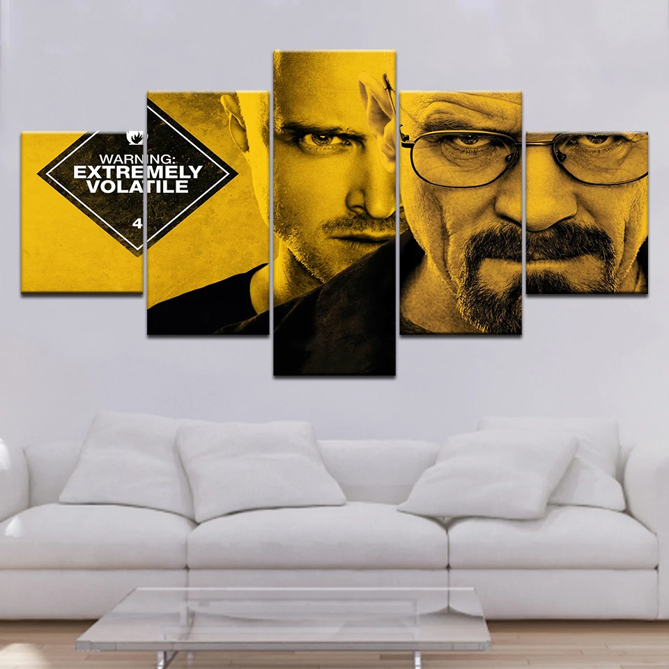 Breaking Bad фильм 5 шт. обои современный модульный художественный плакат на холсте
