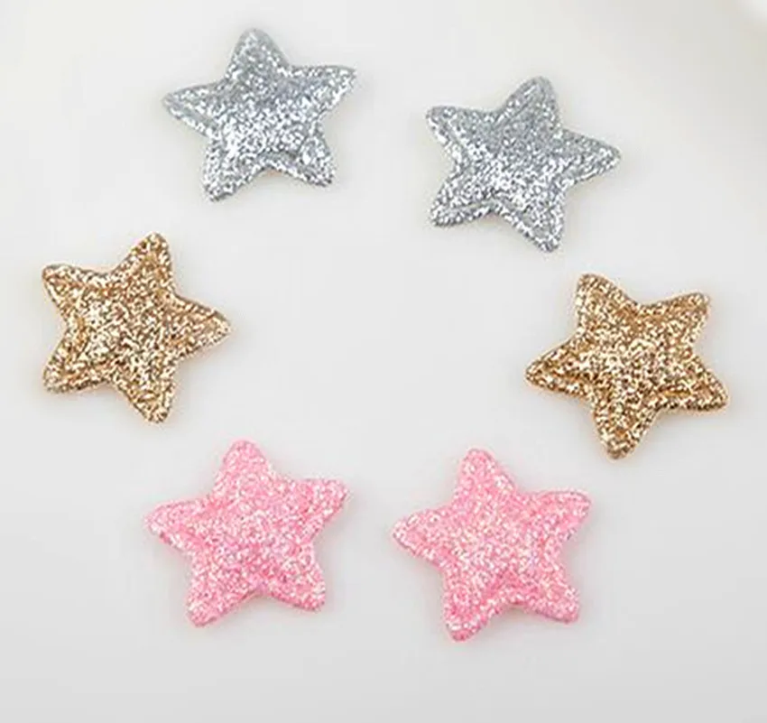Оптовая Продажа Лот Розовый золотого серебряного цвета Star патч голова девушка