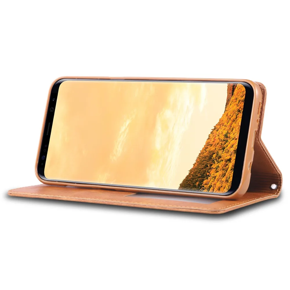 Кожаный чехол-кошелек в стиле ретро для Samsung Galaxy S8 plus S9 S10 Plus Lite S7edge откидной Чехол