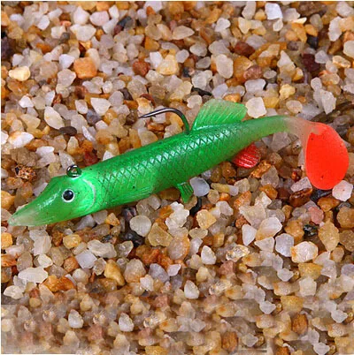 5 шт. зима для рыбалки приманки 10 cm / 11 g длинная задняя часть мягкий рыбы пакет