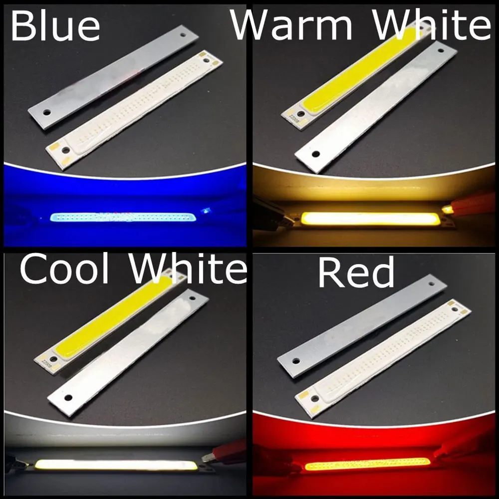 1/3w  White Warm White Red Blue  COB Strip  LED Bar Lihgt Sring  Accessory  60*8mm images - 6