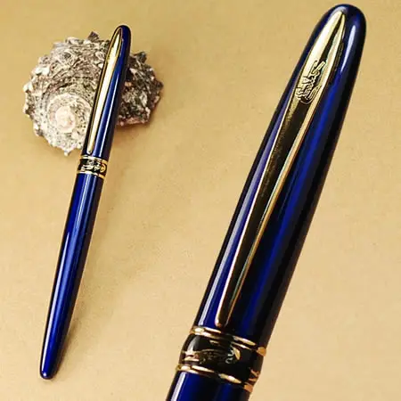 

Высококачественная синяя перьевая ручка cayman mouth F nib 215