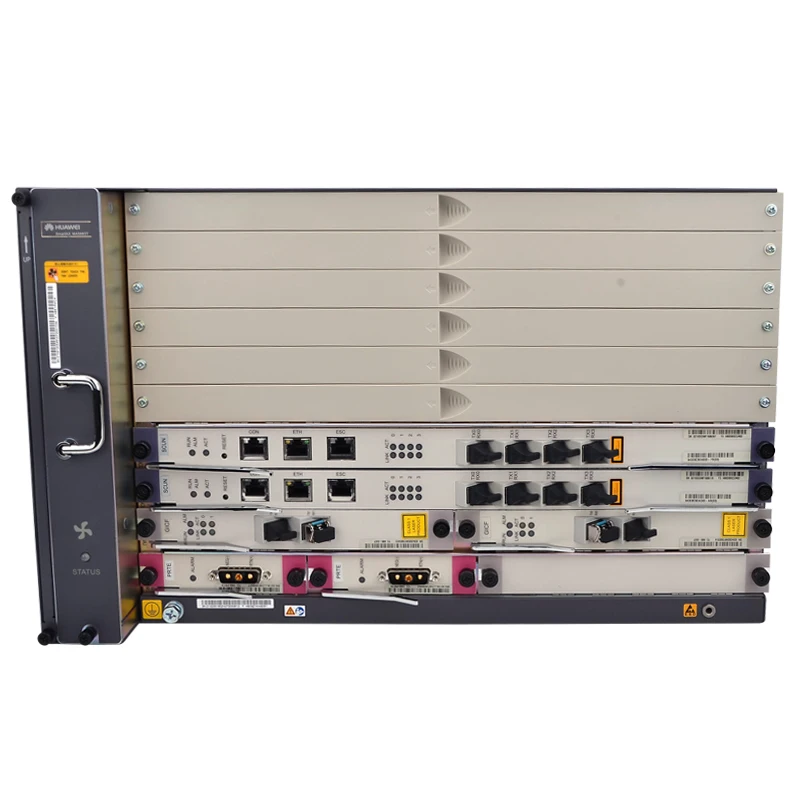 

New Original HW MA5683T 19 inches GPON OLT equipment Optical Line Terminal 1GE Uplink with 2*SCUN+2*GIGF+2*PRTE GPON board