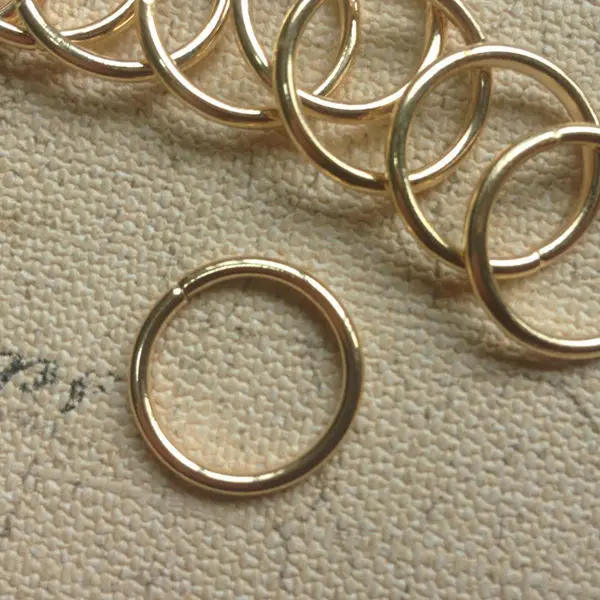 

20MM 100PCS/pack KC Gold Color Metal Jump Ring Split Rings Jewelry Accessories Findings