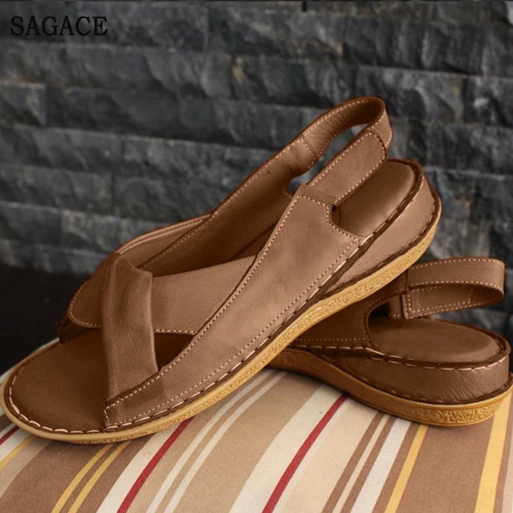 SAGACE женская летняя пикантная обувь высокого качества на танкетке сандалии с