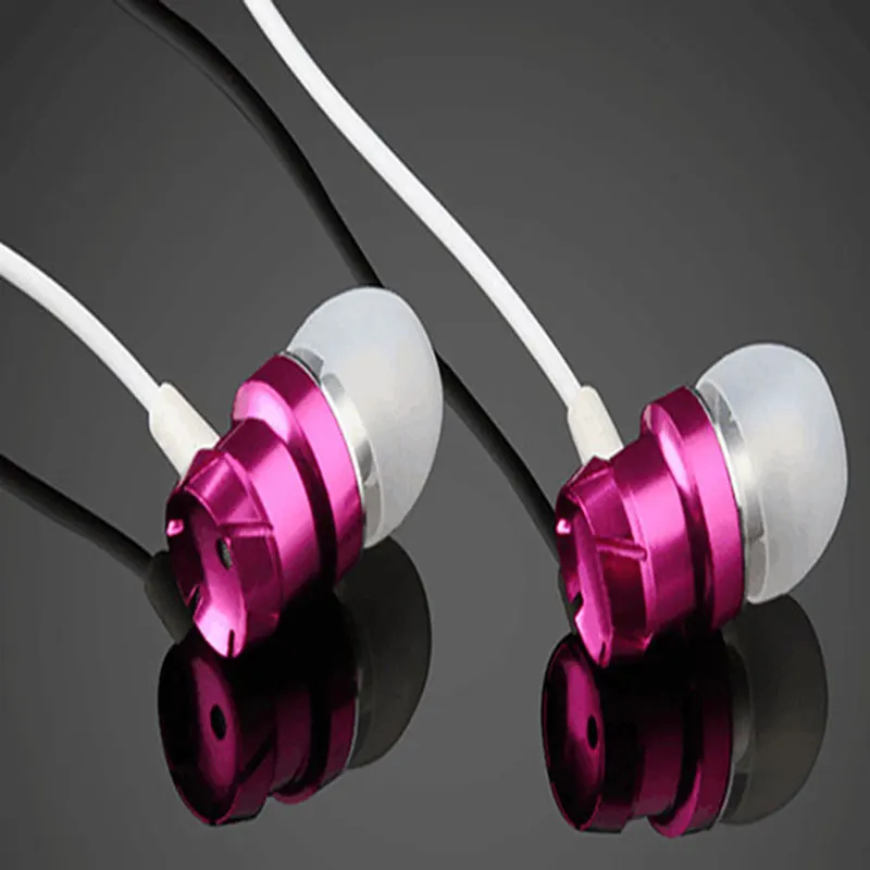 New Arrive metal Vortex Earphone Colorful version Headsets 3.5MM Noise reduction In-Ear Wired Control With Mic For Smart Phone |