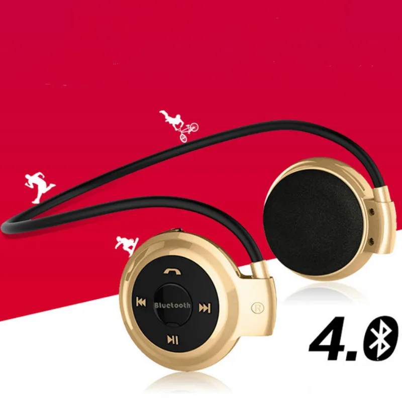 Новые спортивные наушники Mini503 сзади висит стерео bluetooth гарнитура sd карты