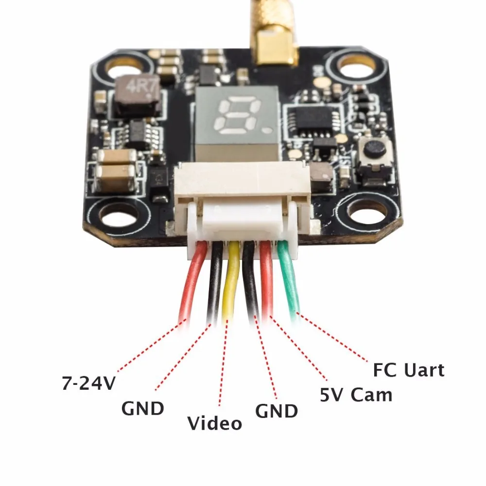 AKK 5 8 Ghz 40CH 25mW/200mW/400mW/600 MMCX интегрированная OSD FC настройка через Betaflight плата