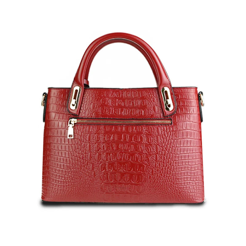 ZackRita Women NEW Fashion Red Leather Business Casual Work Big Tote Handbag Hand Bags with Shoulder Strap Bolsa Feminina B3 | Багаж и
