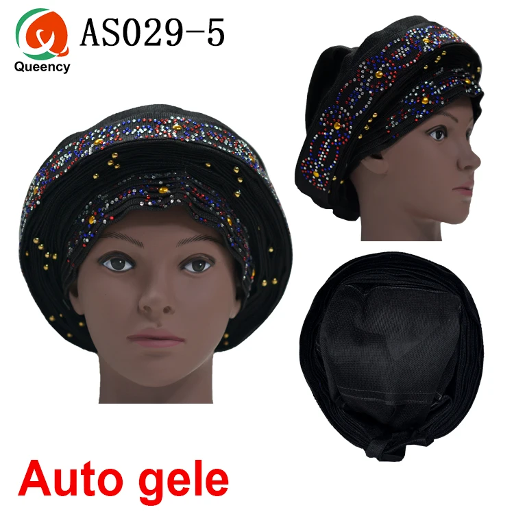 Aso Ebi Queency Африканский Авто геле уже связаны Aso OKE Headtie 1 шт./упак. доступны 24 цвета DHL AS029