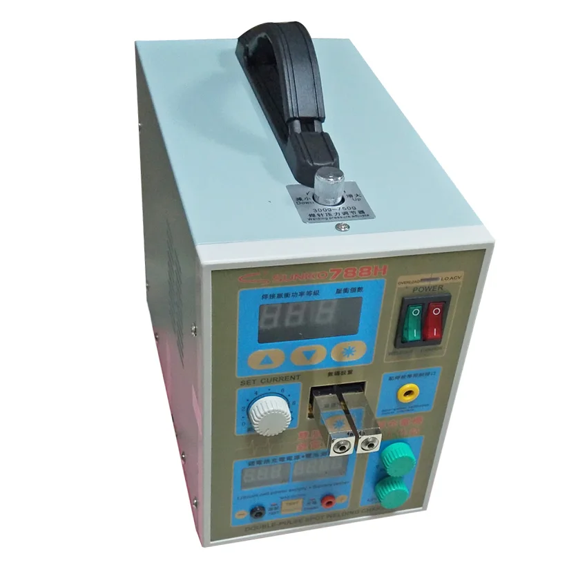 

1PC Pulse Battery Spot Welder 788H(788+)Welding Machine Micro-computer Battery Charger 800 A0.1 - 1.0mm 36V
