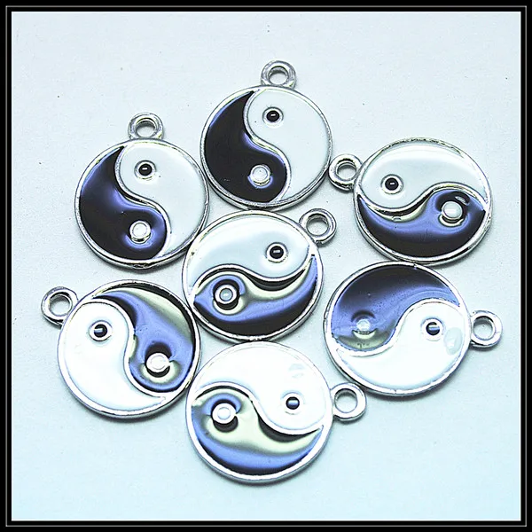 10 шт. новый металлический кулон yin yang в китайской философии модные diy Подвески