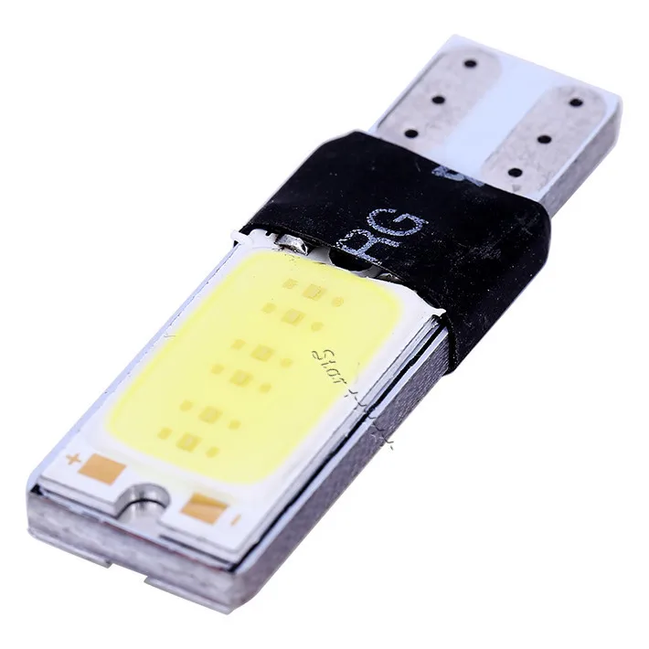 10 шт./лот T10 W5W LED COB автомобильный светодиод 5W5 12v T Белый Автомобильный свет