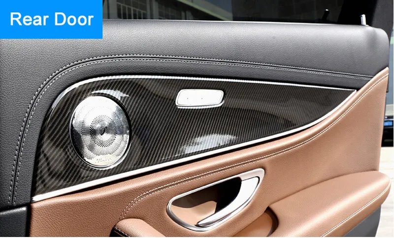 4 шт. хромированные панели для отделки дверей Mercedes Benz E Class W213 E200l E300l ABS|benz e|mercedes