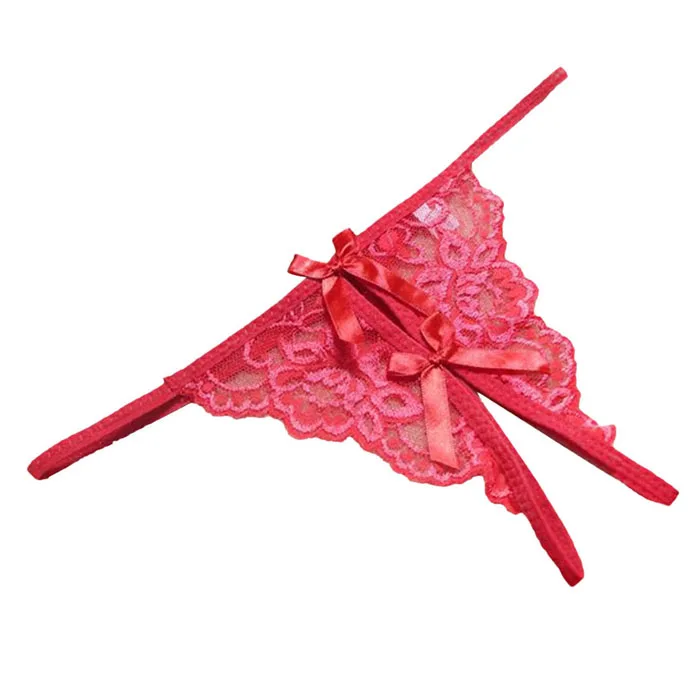 Женское нижнее белье прозрачные кружевные стринги с бантом|sexy panty women|panties womensexy