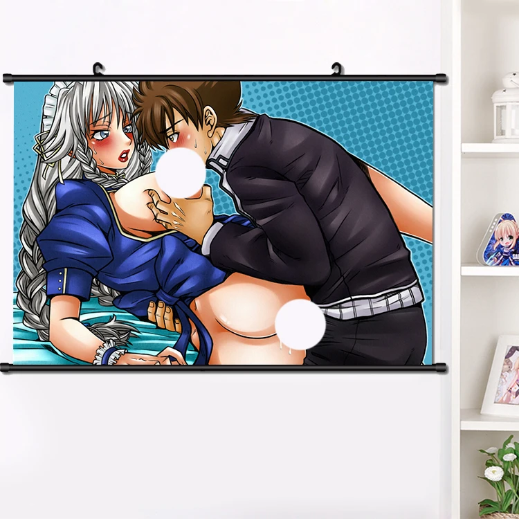 Аниме старшая школа DxD Hyoudou Issei Rias Gremory Настенная картина плакат прокрутка холст манга Настенный декор плакат прокрутка живопись