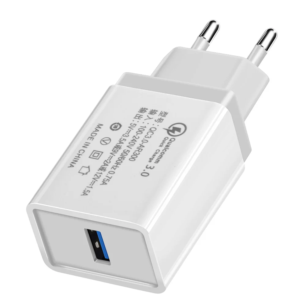 ЕС разъем 3USB выход телефон путешествия зарядное устройство для iPhone/vivo X21/samsung S10 S9/huawei P20 P30 nova Mate20/OPPO R17 R15/для xiaomi 8 - Тип штекера: White 1USB