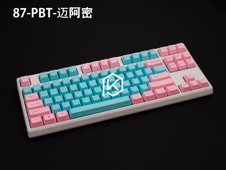 Pbt Передняя печатная PBT Keycaps oem профиль лазерная гравировка Передняя печатная Легенда Топ Печатный белый серый черный красный синий красный розовый
