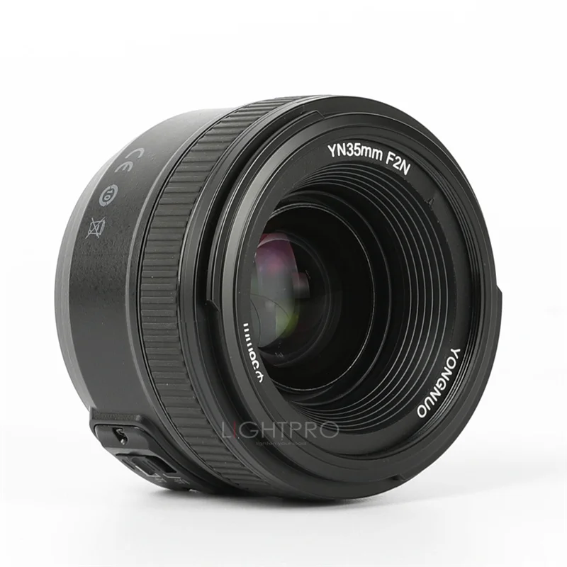 Объектив 35 мм Yongnuo YN35mm F2 широкоугольный объектив с большой диафрагмой