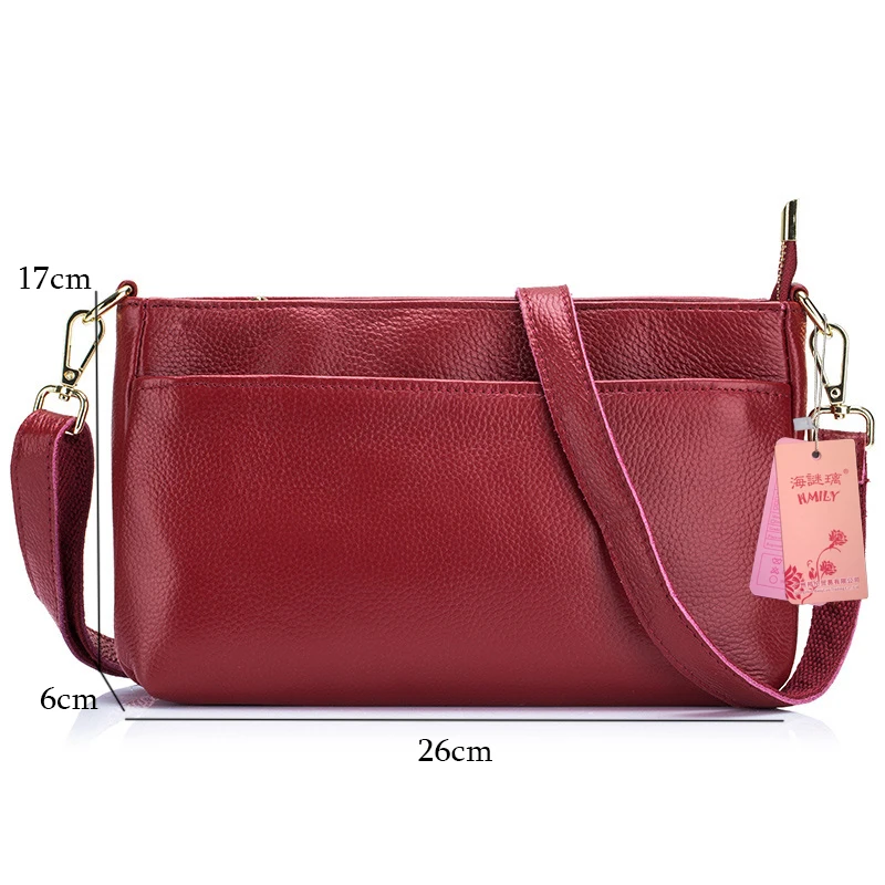 HMILY Женская Повседневная мини-сумка из натуральной кожи женская сумка-мессенджер
