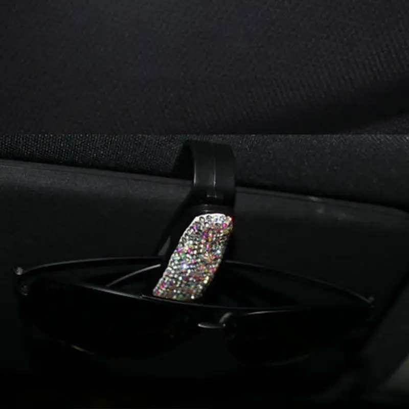 Автоматический застежка клипса Стразы Diamond автомобильный солнцезащитный