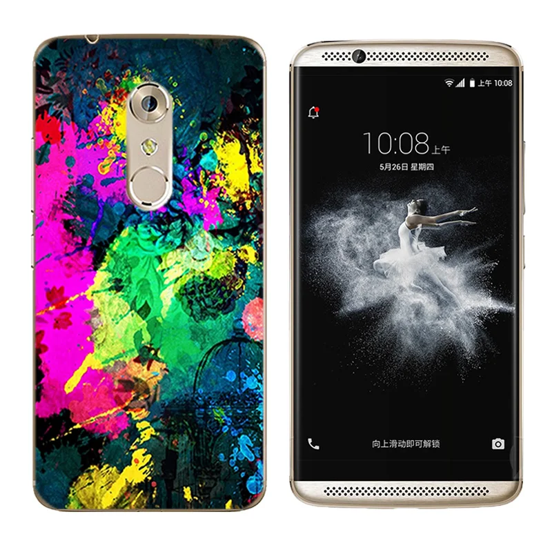 Для ZTE Axon 7 A2017 Чехлы мягкое Силиконовое пианино с принтом 5 дюймов задняя