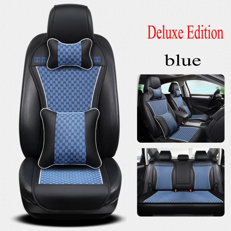 

Kalaisike leather Universal Car Seat Cushion Fit Most Car Interior Accessories Sedans Seat Covers car styling auto Cushion