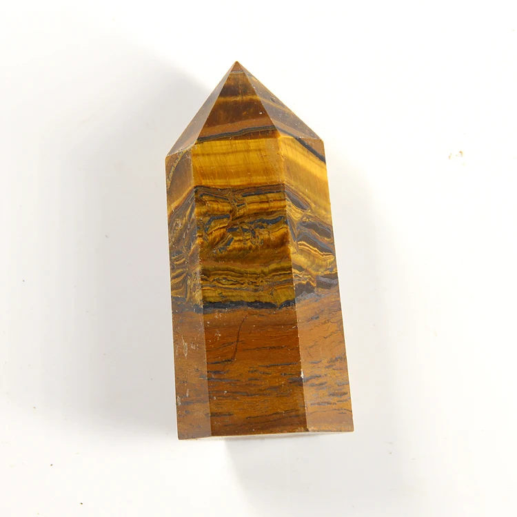 AAA+ Natural yellow tiger eye quartz crystal pillar point column Sceptres rough stone ore energy healing mineral specimens | Дом и сад