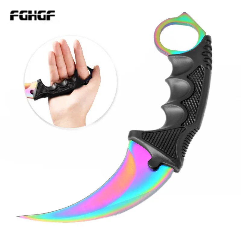 Взрывные Модели CSGO counter-Karambit knife фиксированное лезвие lore тактический охотничий