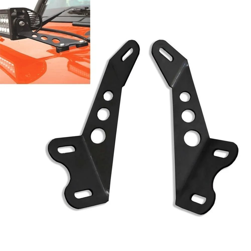 Крепежные кронштейны капота для 07 18 Jeep Wrangler JK прямой 20 22 дюймов светодиодный