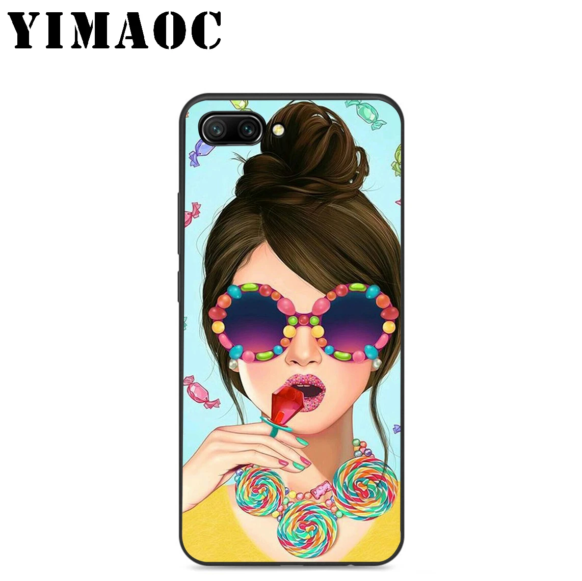 YIMAOC девушка Vogue Роза макияж силиконовый чехол для huawei Honor mate 10 P20 P10 P9 P8 P Smart Y6 6A 7A 7X 7C