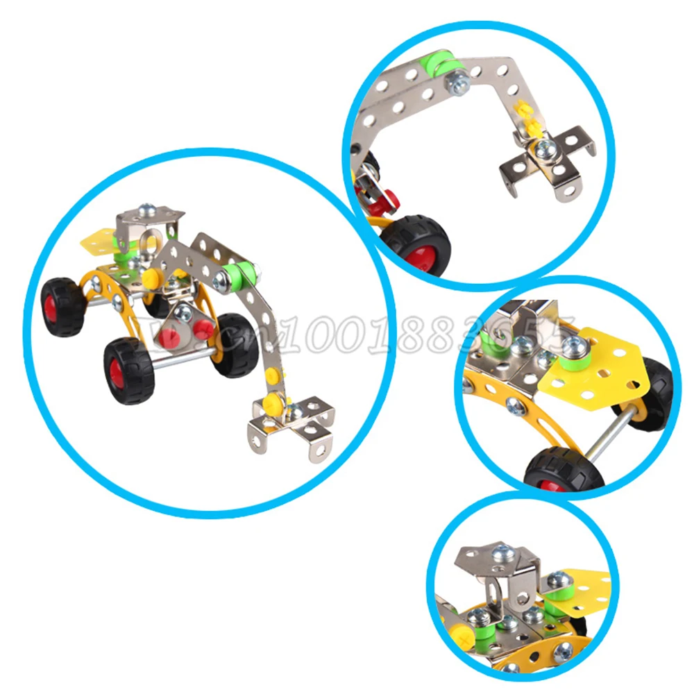 Экскаватор самосборный из металлического сплава 816b 1|assembly car|screw puzzleassembly toy |