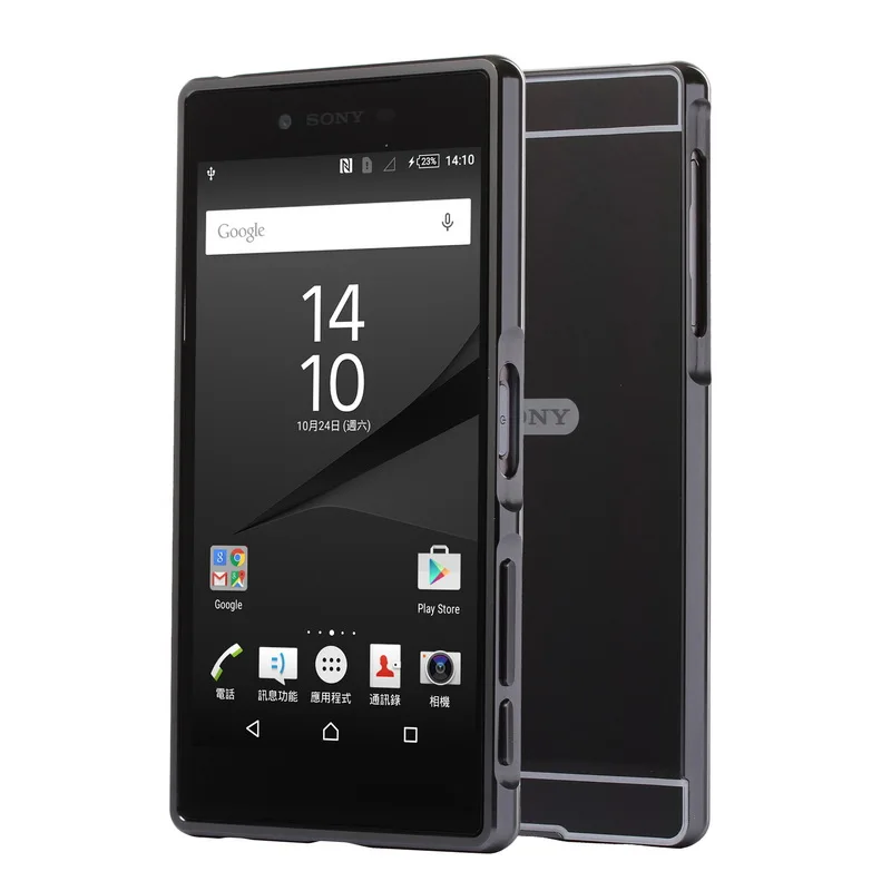 Чехол для Sony Z 5 металлический каркас с двойным зеркальным покрытием Жесткий Xperia Z5