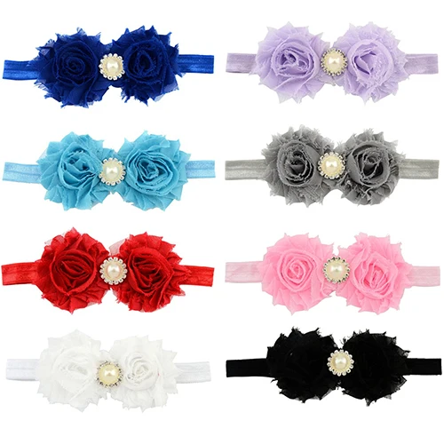 Bluelans Baby Infant Toddler Girl Faux Pearl Rhinestone Flower Headband Hair Band Headdress |