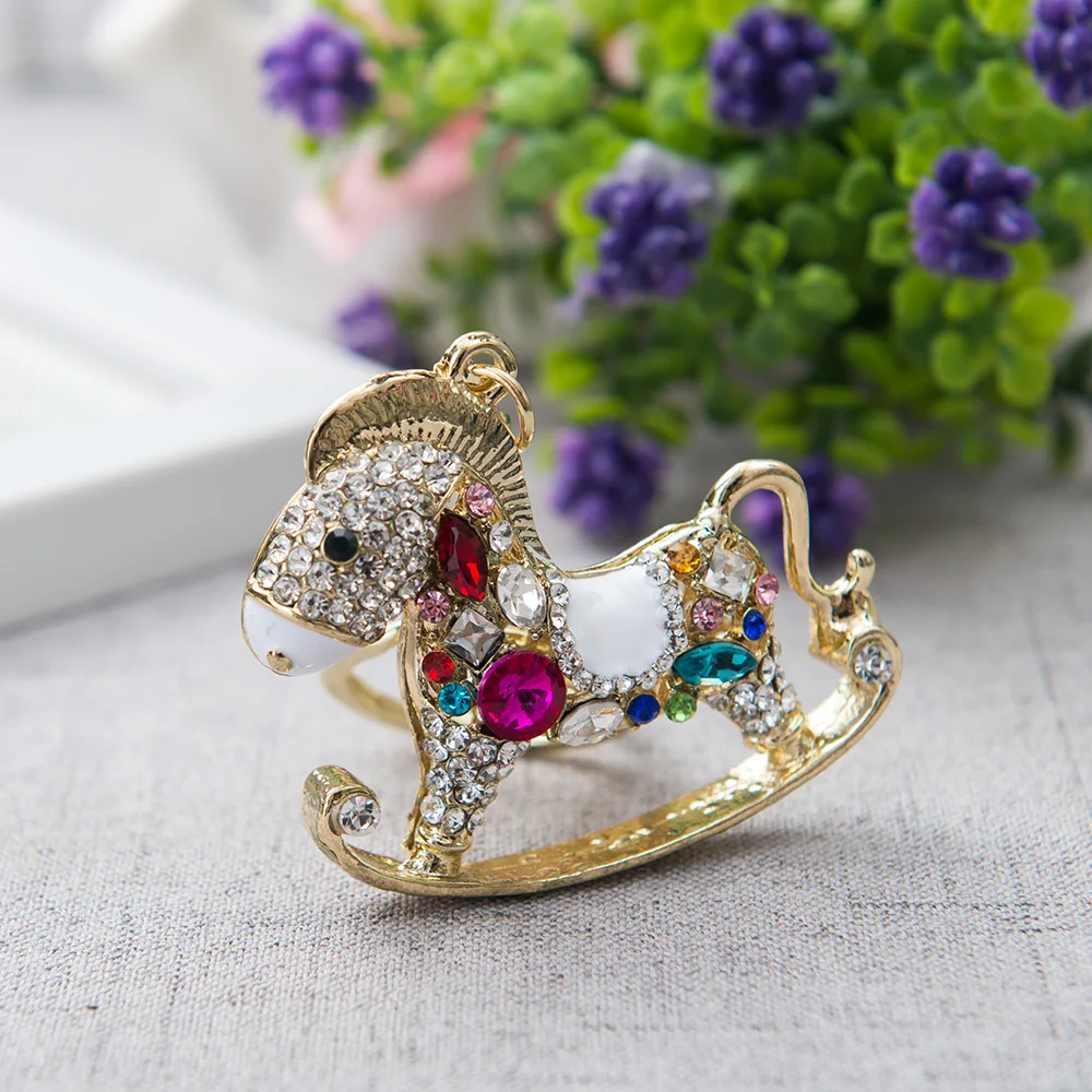 Beauty Horse автомобильный брелок с бриллиантами украшение для дома украшения авто