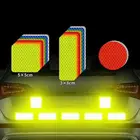 Автомобильные мотоциклетные защитные Светоотражающие предупреждающие полосы, ленты для автомобильного бампера, светоотражающие полосы, безопасные отражатели, наклейки, наклейки для автомобиля, Стайлинг
