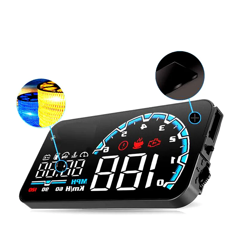 Авто HUD Дисплей автомобиль Дайвинг данных Скорость проектор приборной панели