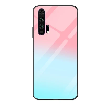 Для huawei Honor 20 pro Чехол 6,2" черный цвет Закаленное стекло чехол для телефона Honor 20pro корпус Honor20 pro градиентный стеклянный корпус - Цвет: A4
