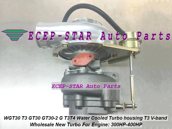 Бесплатная доставка турбокомпрессор WGT30-1 GT30 GT35 T3T4 T04E T3 фланец Comp A/R .50 .48 водяной