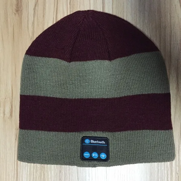 RG Smart Warm Beanie Hat with Built in Wireless Bluetooth Headphones Speaker Mic Colors - Цвет: RG