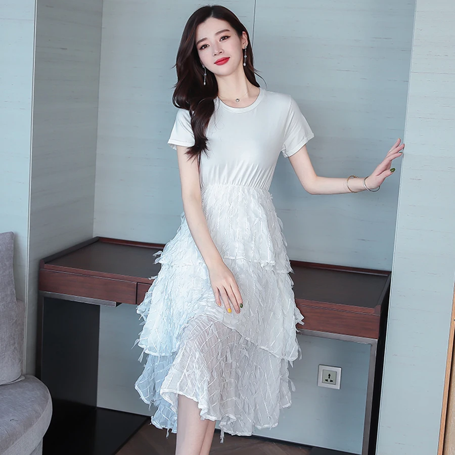 2019 Элегантный вечерние партии Vestidos белый пляжный Сарафан Плюс размеры Новые летние Винтаж Черный