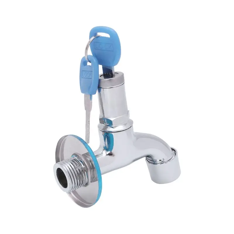 На открытом воздухе Анти кражи кран для раковины с Lock одной ручкой замком