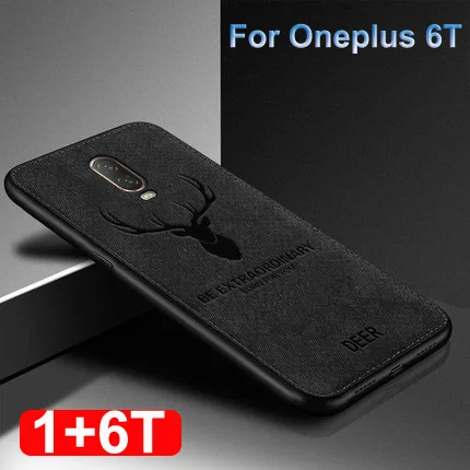 Чехол для мобильного телефона Oneplus 6T 3T хлопчатобумажная ткань чехол s One plus 3t 3 T Мягкий силикон+ шелковая ткань Тонкий чехол из ТПУ с OnePlus3T A3010 1+ 3 T 1+ 6T чехол - Цвет: Oneplus6T Black
