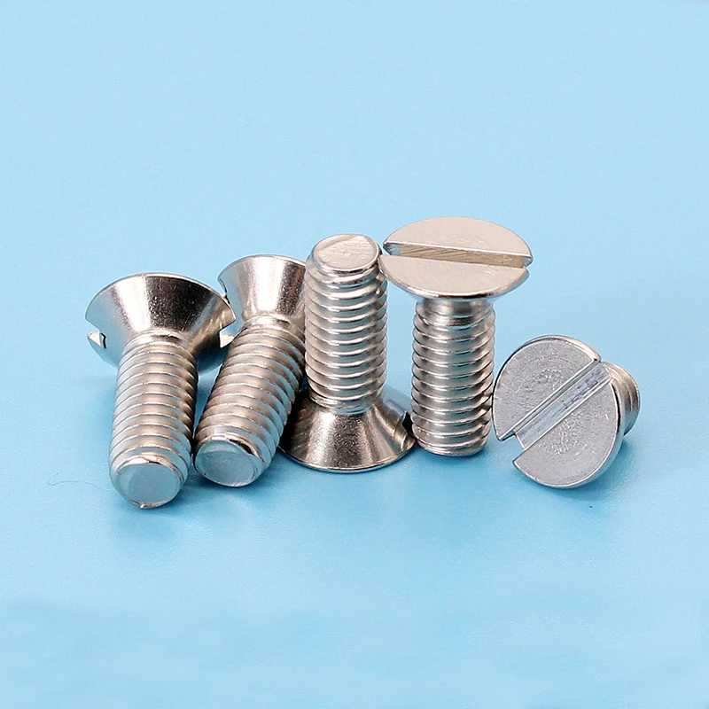 Винты с потайной головкой M2 винты плоской из нержавеющей стали 304 прорезями