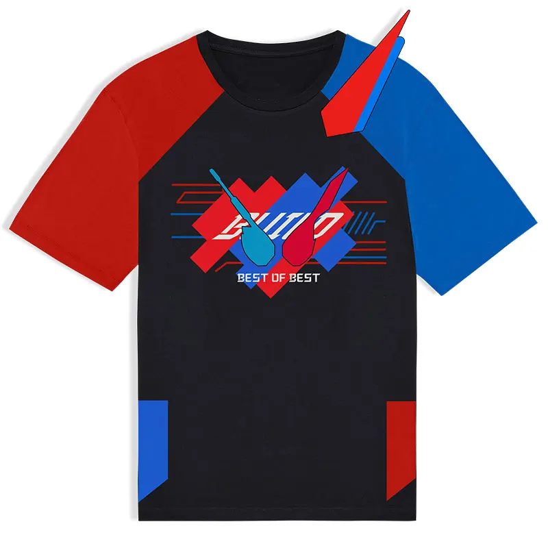 Аниме! Kamen Rider Build форменная футболка карнавальный костюм летний модный милый топ