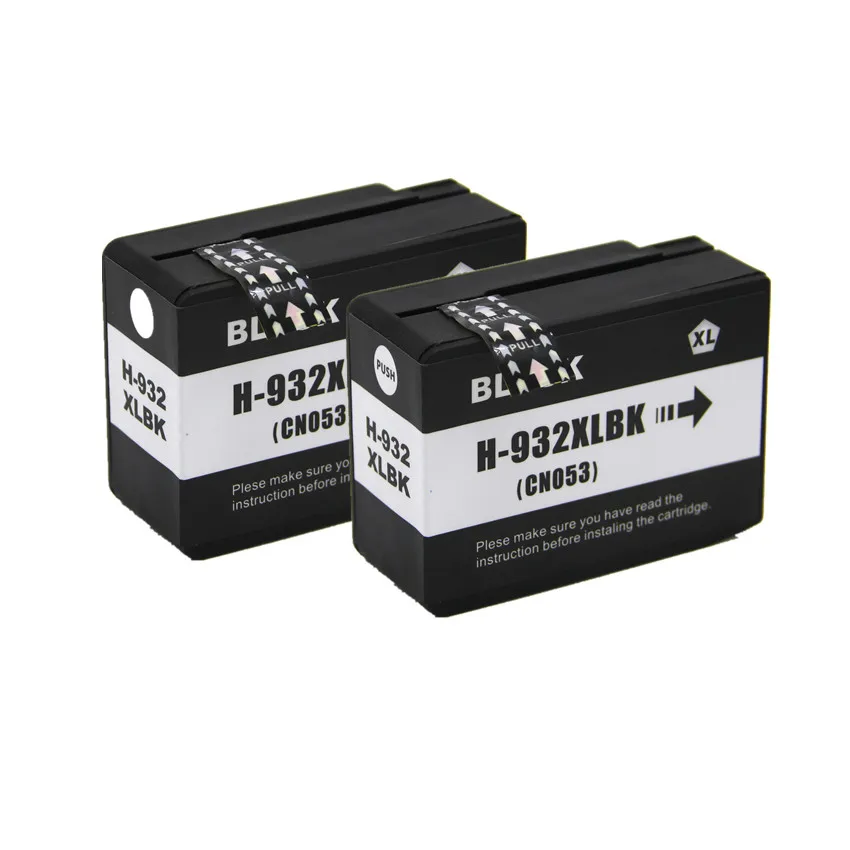 2 pcs Совместимость для hp 932 933 XL 932XL чернильный картридж для hp Officejet 6100 6600 6700 7110 7610 7612 принтер - Цвет: 2 pcs