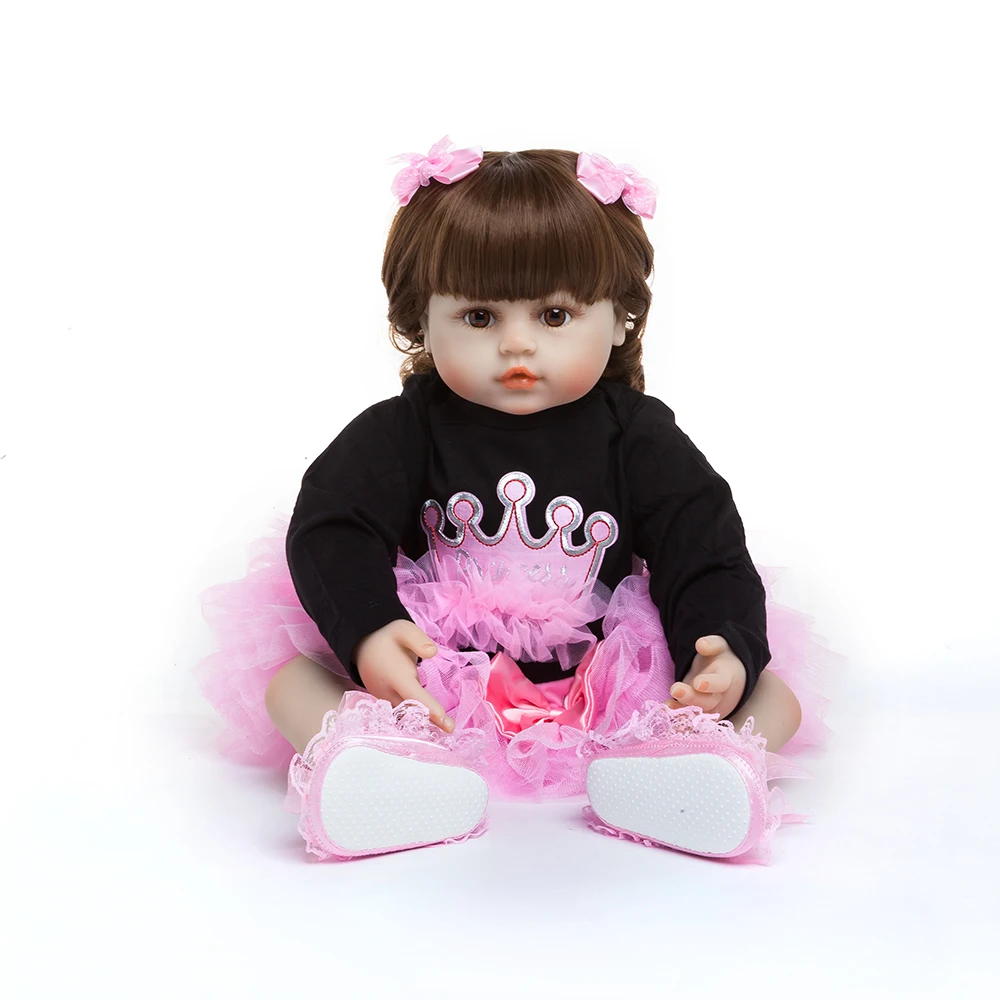 57 см Силиконовая Кукла Reborn Smile для детей Playmate девочек мягкие игрушки кукла Bebes Toys