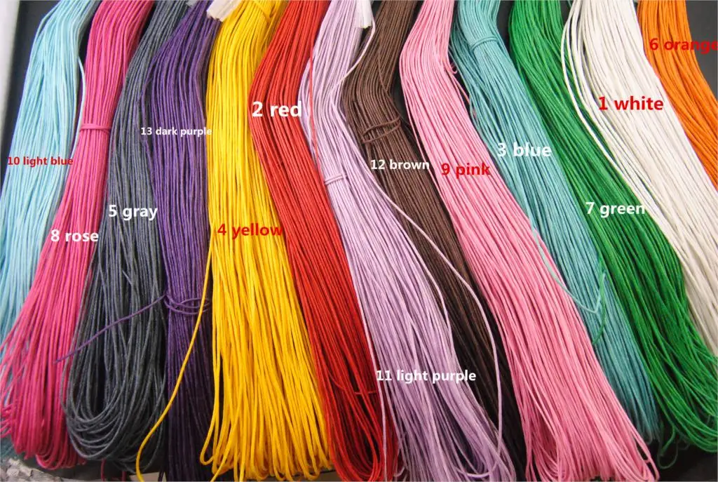 10meter/lot 13 Color 1MM Waxed Cotton Cord Wax Bead String Thread Chain Handmade Jewelry Findings In Bulk DIY Necklace Bracelet | Украшения