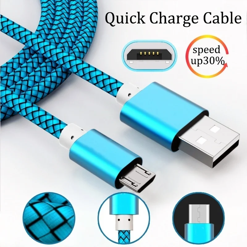 1 м нейлоновый зарядный кабель Micro USB Для Highscreen Easy XL Pro / L F Power Ice Max кабели для