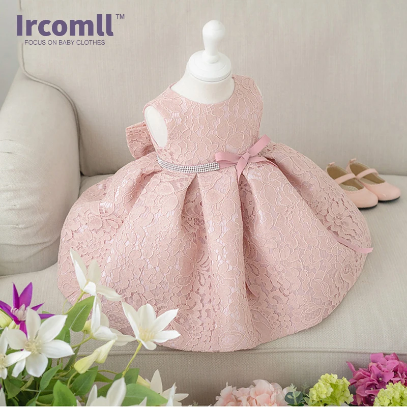 

Baby Girls Dresses Princess for Birthday Party Christening Easter Lace Gown Toddler Lace Flower Dress for 0-2 Years